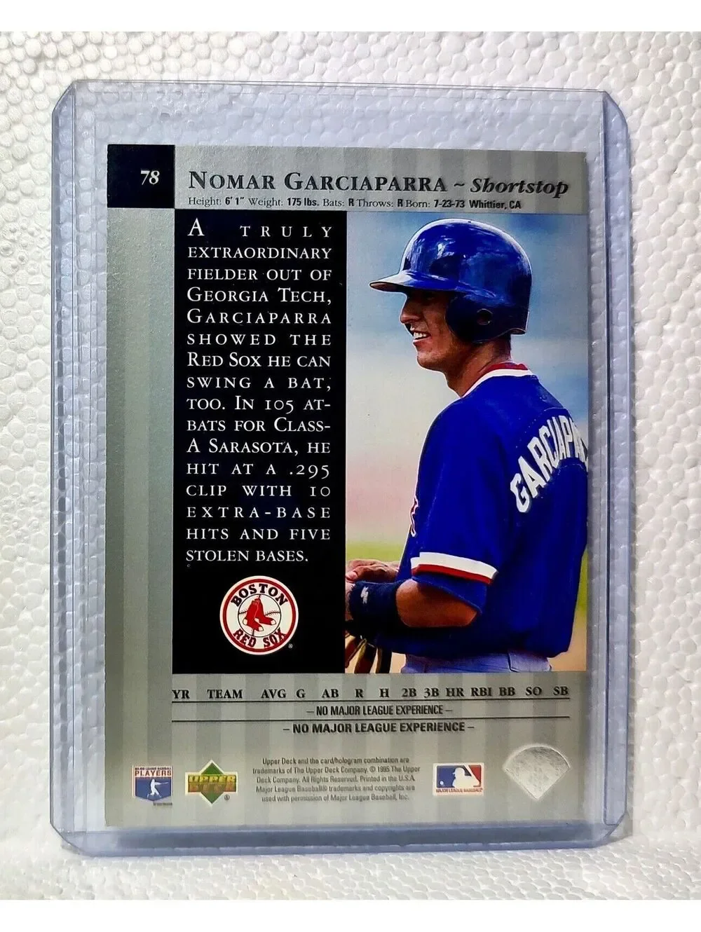 Nomar Garciaparra 1995 Upper Deck MLB #78 Special Edition Card Boston Red Sox